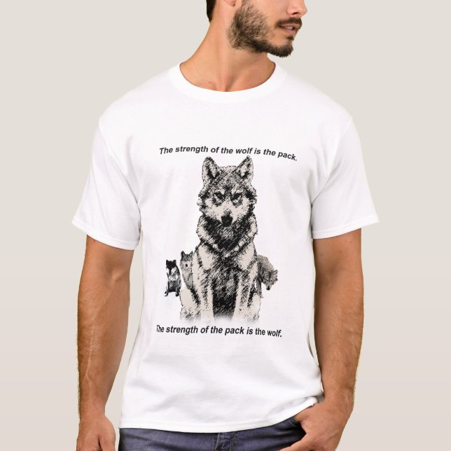 T-SHIRT LOUP (Devant)