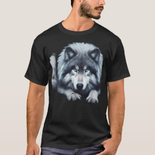 T-shirt Loup à l'oeil glacé - Esprit de la nature sauvage 