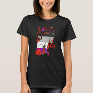 T-shirt Loup Asexuel Lgbqa Ace Flower Asexuality Pride Ase