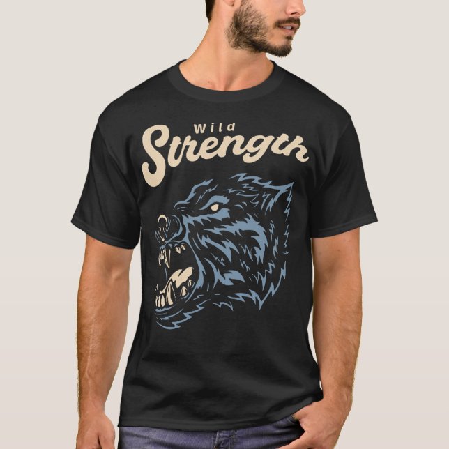 T-shirt Loup-bête (Devant)
