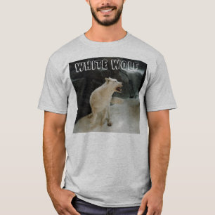 T-shirt Loup blanc