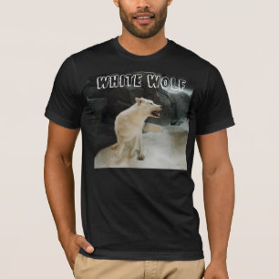 T-shirt Loup blanc