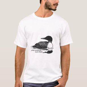 T-shirt Loup canadien stupide oiseau amoureux fou drôle hu