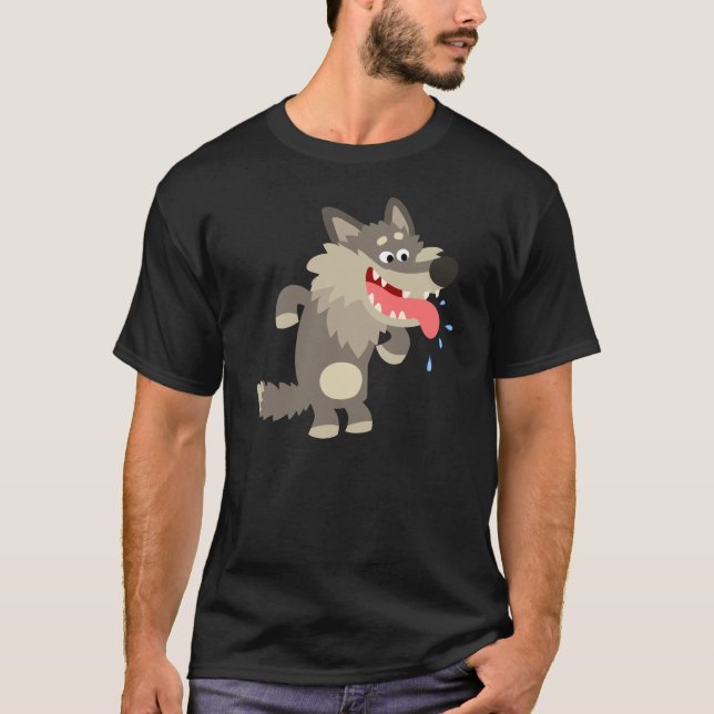 T-shirt Loup Cartoon Célèbre (Devant)