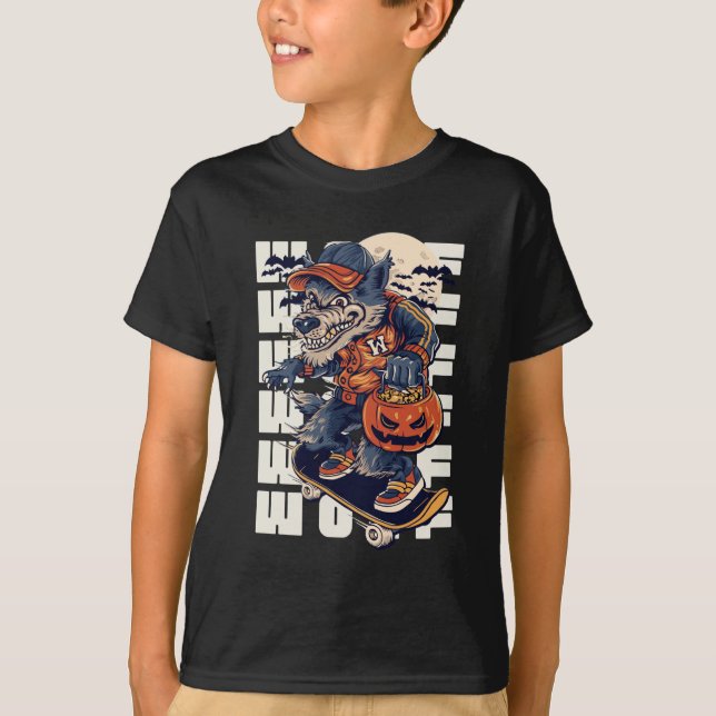 T-shirt Loup | Chemise enfant (Devant)
