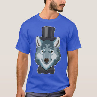 T-shirt Loup comme marié avec nœud papillon