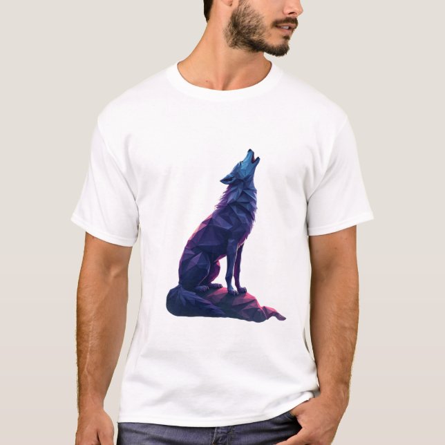 T-shirt Loup cosmique (Devant)