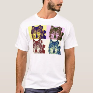 T-shirt Loup d'art pop