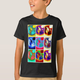 T-shirt Loup d'art pop