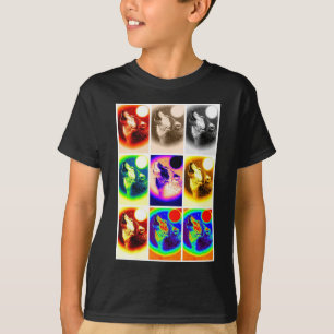 T-shirt Loup d'art pop