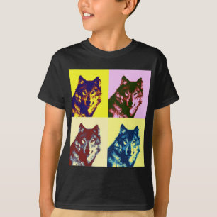 T-shirt Loup d'art pop