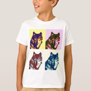 T-shirt Loup d'art pop