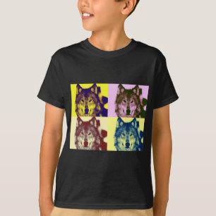 T-shirt Loup d'art pop