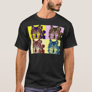 T-shirt Loup d'art pop