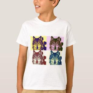 T-shirt Loup d'art pop