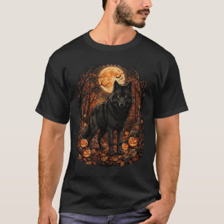 T-shirt Loup de minuit à Pumpkin Hollow