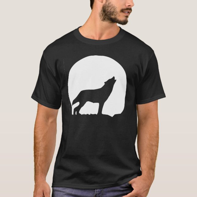 T-shirt loup d'hurlement (Devant)
