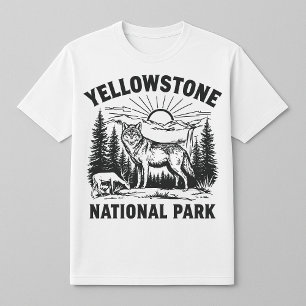 T-shirt Loup et agneau de Yellowstone