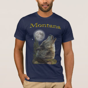 T-shirt loup et lune