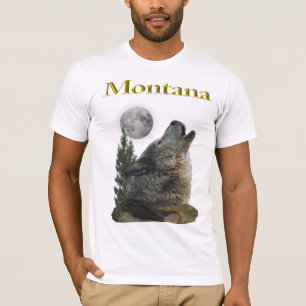 T-shirt loup et lune