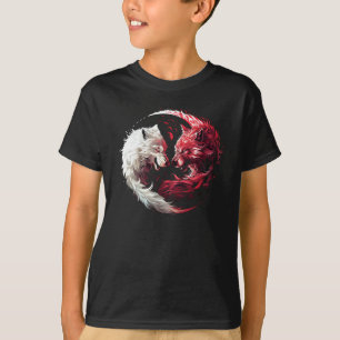 T-shirt Loup fantôme de l'ombre lumineuse Animal Fantastiq