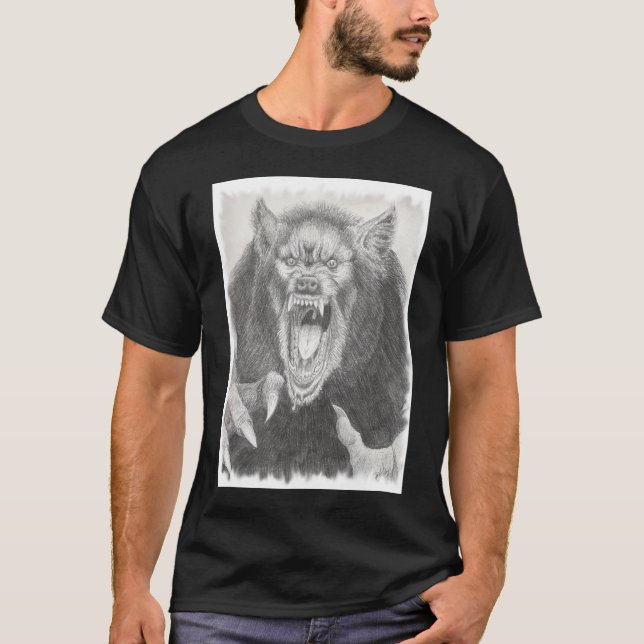 T-shirt loup-garou (Devant)