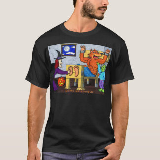 T-shirt Loup-garou chatouilleux de Halloween