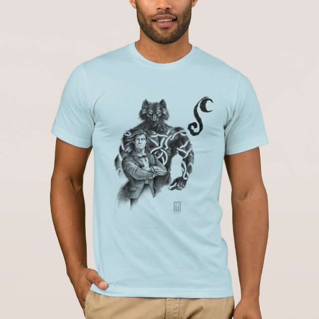 T-shirt Loup-garou de tatouage (Devant)