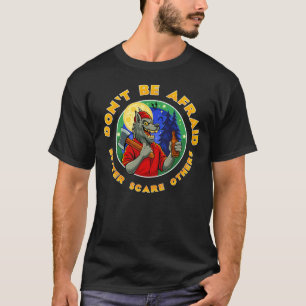 T-shirt Loup-garou drôle, image sur le thème d'Halloween
