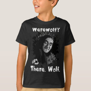 T-shirt Loup-garou_ Là, Loup. Drôle Abby Normal Rétro Com