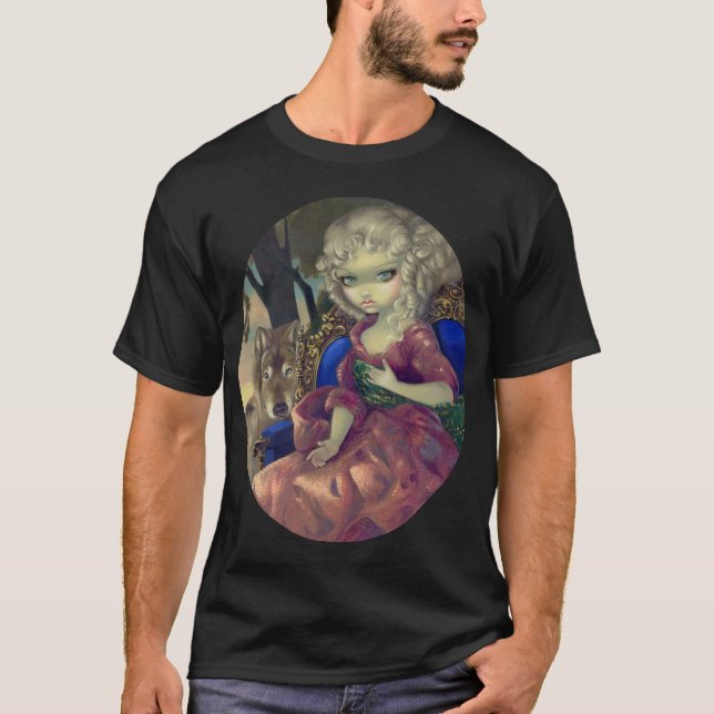 T-shirt Loup-Garou : Loup rococo gothique de CHEMISE de (Devant)