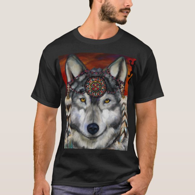 T-shirt Loup gris (Devant)