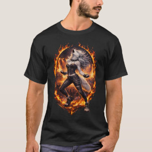 T-shirt Loup hurlant