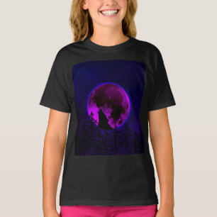 T-Shirt LOUP HURLANT LUNE MAGENTA