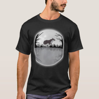 T-shirt Loup - Loup Marchant À