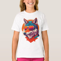 LOUP MIGNON PORTANT DES LUNETTES DE SOLEIL.