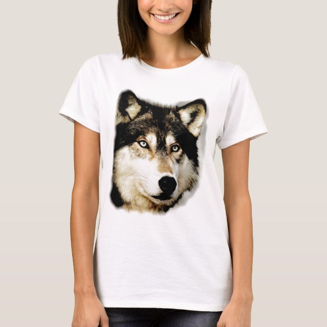 T-shirt Loup motivationnel unique (Devant)