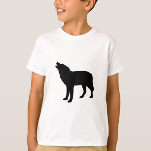 T-shirt Loup noir