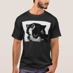 T-shirt Loup noir et blanc