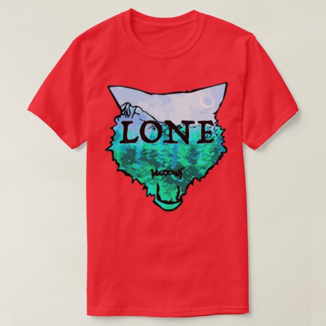 T-shirt Loup solitaire (Design devant)