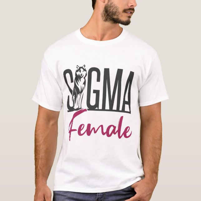 T-shirt Loup solitaire féminin de Sigma (Devant)