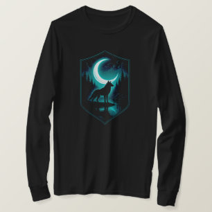 T-shirt Loup solitaire mystique par la rivière Moonlit N