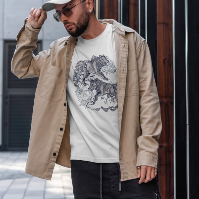 T-shirt Loups De La Mythologie Norse (Créateur téléchargé)