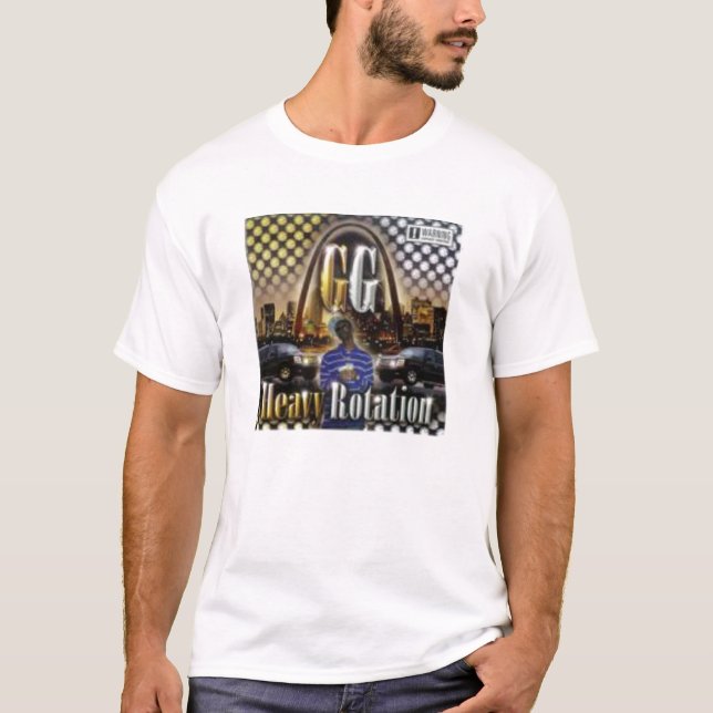 T-shirt lourd de rotation de GG (Devant)
