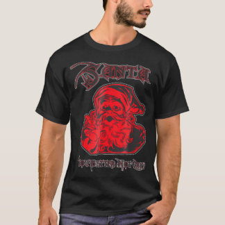 T-shirt Lourd métal Santa Claus Roche de Noël