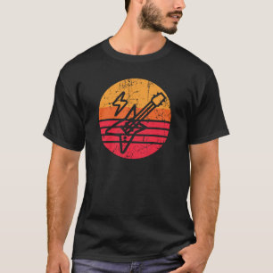 T-shirt Lourde guitare métallique Distressed Sunset