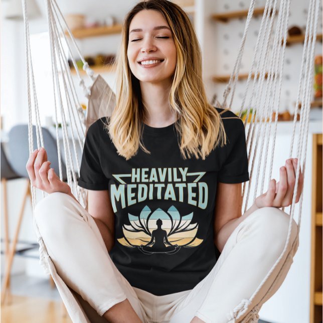 T-shirt Lourdement Méditée - Yoga (Créateur téléchargé)