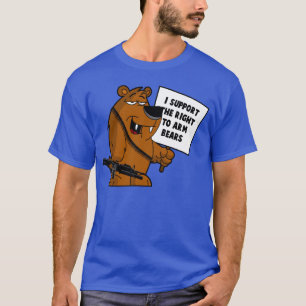 T-shirt L'ours arme l'ours gris
