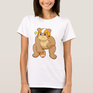 T-shirt L'ours dans les sports de football