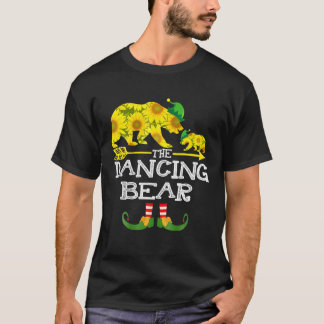 T-shirt L'Ours Danseur Sunflower Elf Funny Gif de Noël